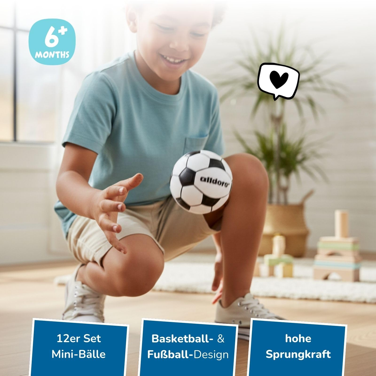 alldoro-mini-spielb-lle-12er-set-6-cm-fu-ball-basketball-gummi image 2