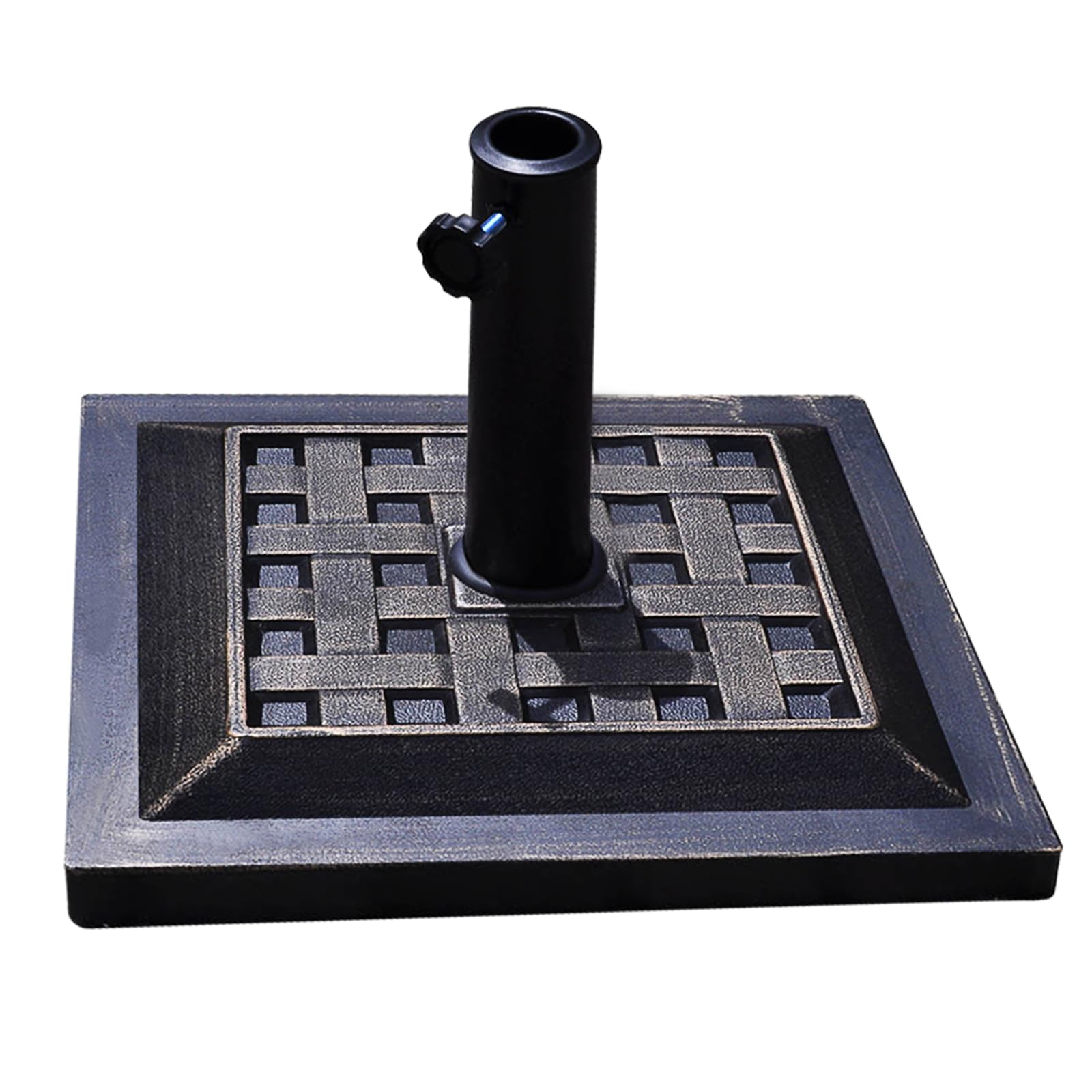 komfotteu-sonnenschirmst-nder-quadratisch-harz-44x44x33-cm-f-r-38-48-mm-bronze image 1