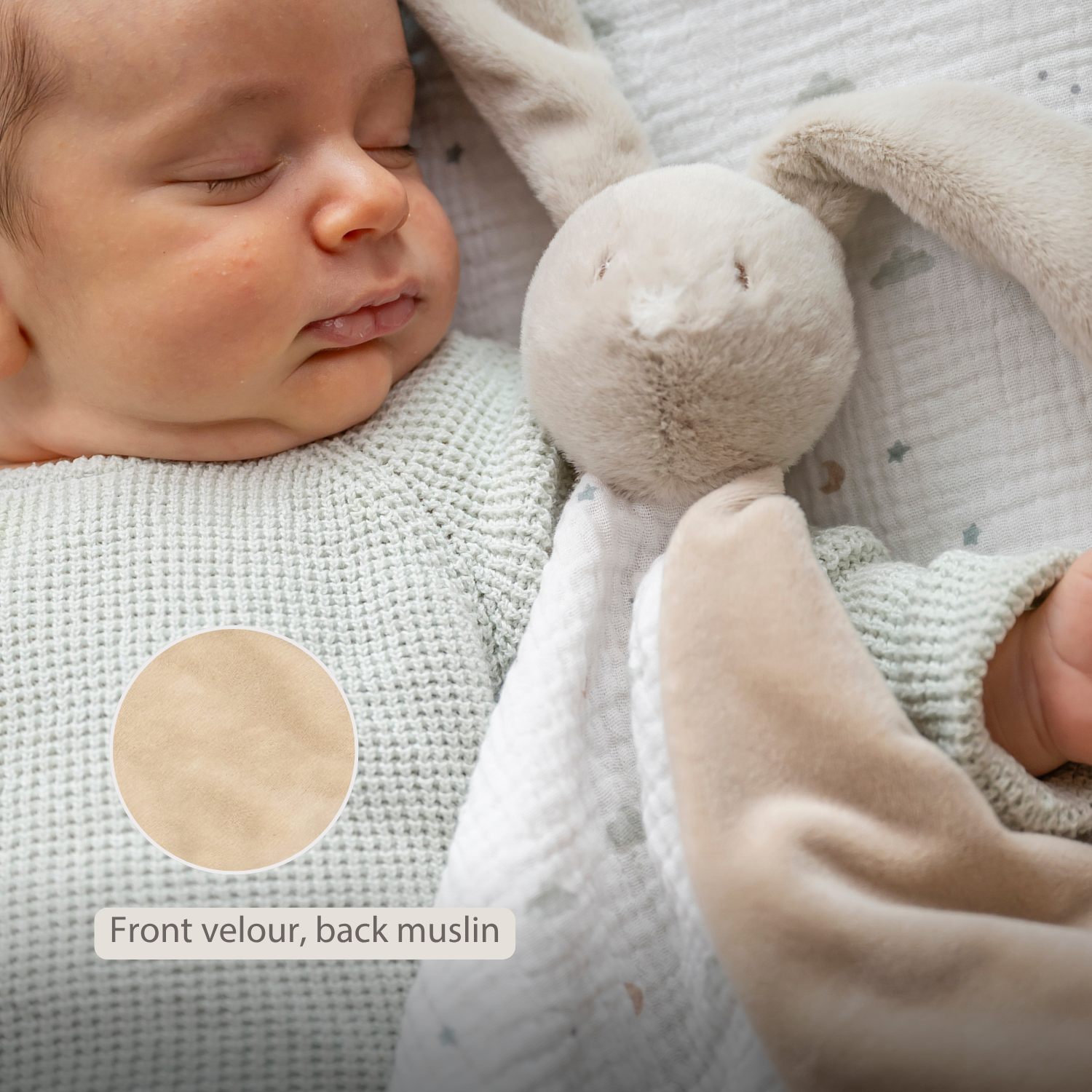 nattou-loulou-maxi-kuscheltuch-hase-60x40-cm-sand-ecru image 5